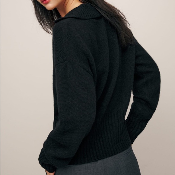Reformation Beckie Cashmere Collared Sweater - Picture 10 of 14